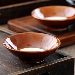 复古老式土碗斗笠碗碗土陶粗陶仿古水浒传酒碗陶瓷蒸碗饭店火锅