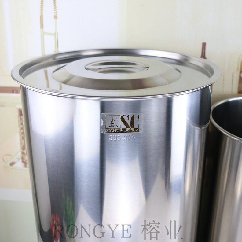 加厚304不锈钢汤桶汤锅盖内径20/25cm30/35/40cm凹凸平面盖单独盖