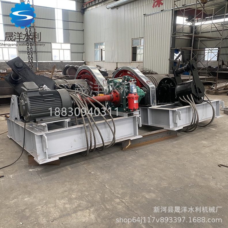 源头厂家供应现货双吊点吊点卷扬启闭机 QPQ-2*40t卷扬式启闭机