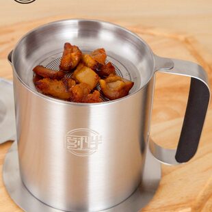 304不锈钢油壶厨房用品大容量储油罐 家用油瓶猪油过滤油渣隔油器