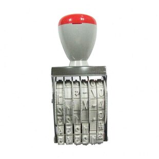 热卖6位数年月份号码章字高7mm合格证日期编码可调皮带印卓达1576