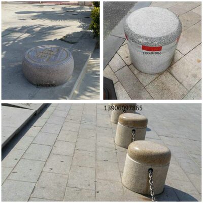 阻石石柱墩花岗岩拦广场挡隔离车路障大理石石柱石墩桩车车定制石
