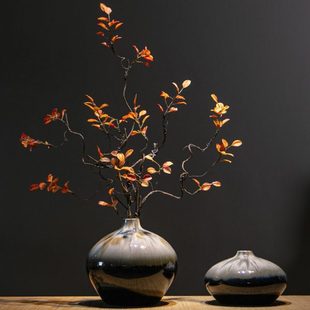 陶瓷花瓶新中式酒店家居客厅摆件民宿玄关茶室禅意装饰品插花花器