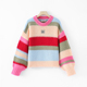 粉红粉丝专享 打底毛针织衫 条纹上衣慵懒风百搭秋季 OML 259237