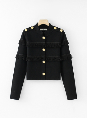 【粉红粉丝专享】毛衣女毛针织衫圆领韩版秋季老钱风小香风25926