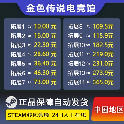 中国区steam充值卡 Steam余额钱包码 国区余额钱包礼品卡csgo钥匙