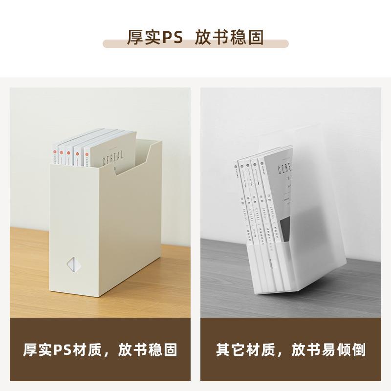BK9KA4文件袋收纳盒大容量课桌书本书立收纳框办公桌面杂物整