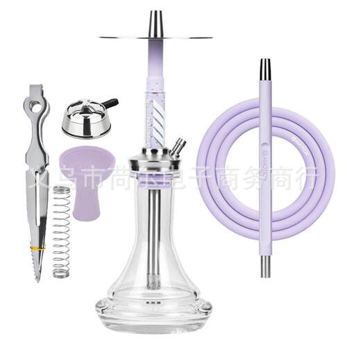 热销中号铝合金单管水烟壶Hookah