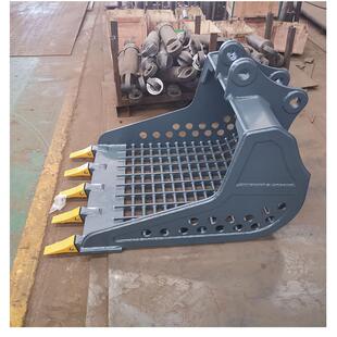 小型网格斗钩机筛斗网格斗设备栅格斗小型矿山斗栅格斗机器