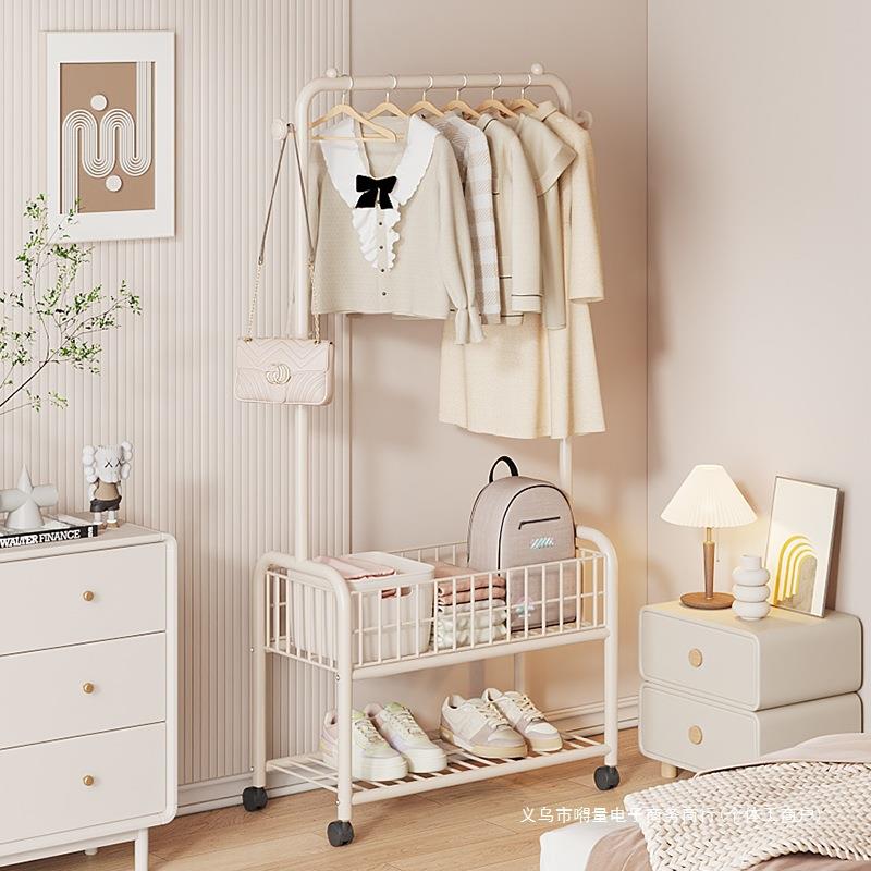 挂衣架落地卧室内宿舍衣帽架小型简易家用衣服收纳置物晾衣架移动