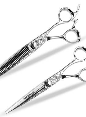 6.0寸大马士革花纹奈普森美发剪直剪牙剪打薄剪发廊专用外贸爆款