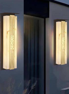 防锈户外太阳能别墅花园防长条壁灯新中式感应大门院子复古