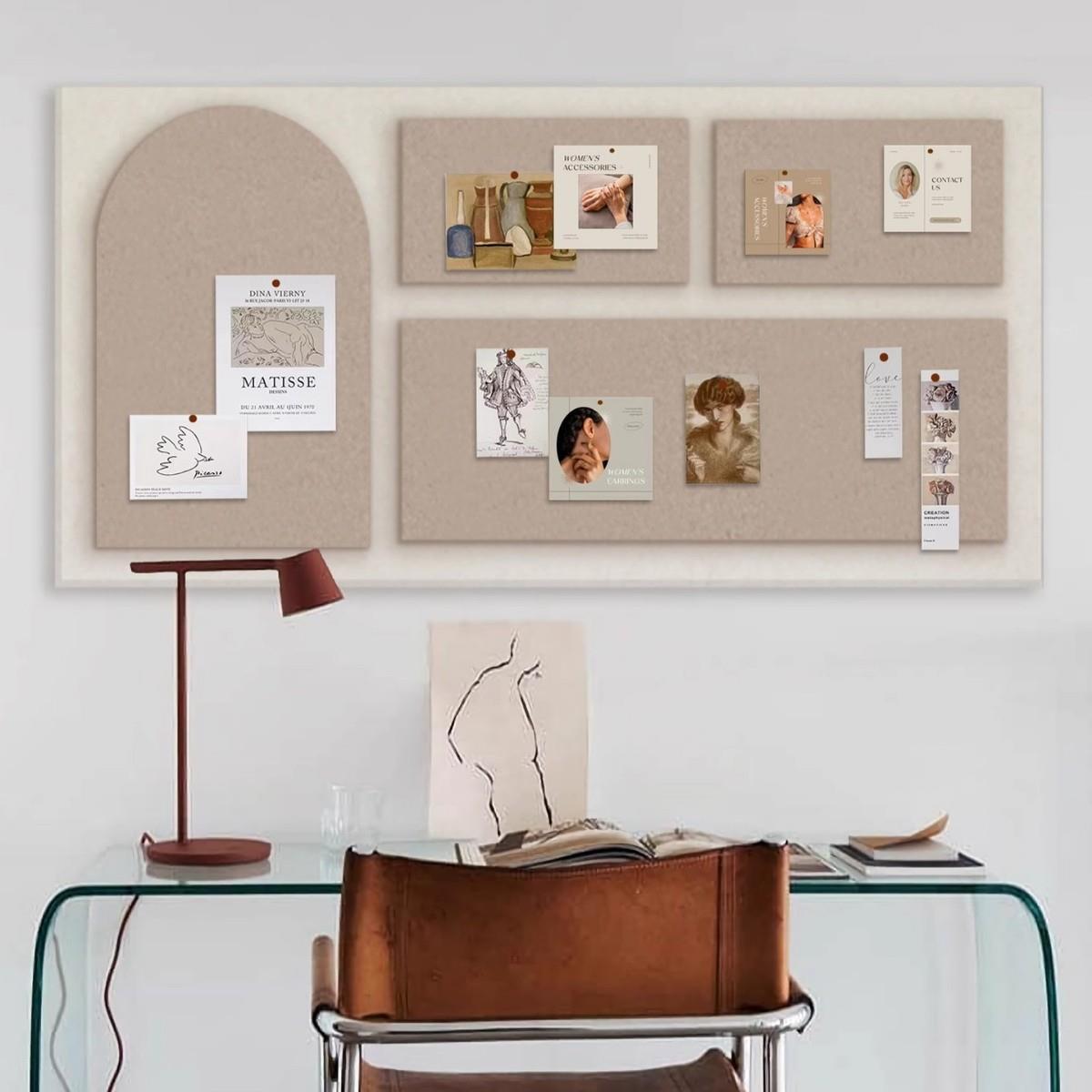 毛毡板墙面软木板照片墙展示板书桌毛粘板主题墙便利贴挂墙文化墙