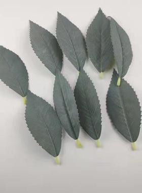 仿真植物枣叶柳叶各种树叶批价按斤卖材料给供料大量现货