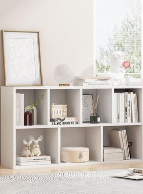 简约现代学生书柜简易落地置物柜书柜自由组合收纳储物柜格子柜