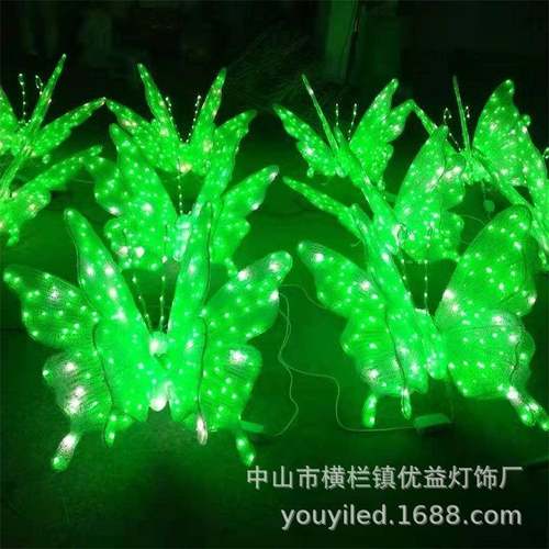 蝴蝶造型动物灯LED户外防水节日装饰公园小区草坪文旅景观小品灯