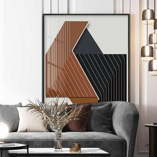 现代简约几何拼接装 置画样板间设计师配画抽象极简风设计感