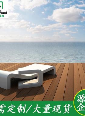 直销共挤塑木地板二代PE实心共挤塑木地板可定颜色