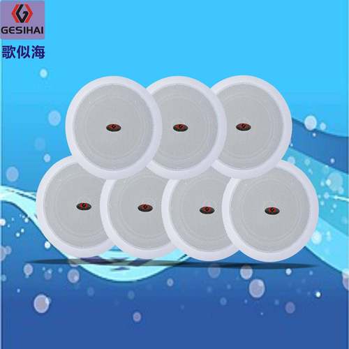 歌似海5寸/6寸/8寸定压吸顶喇叭背景音乐顶装天花音箱