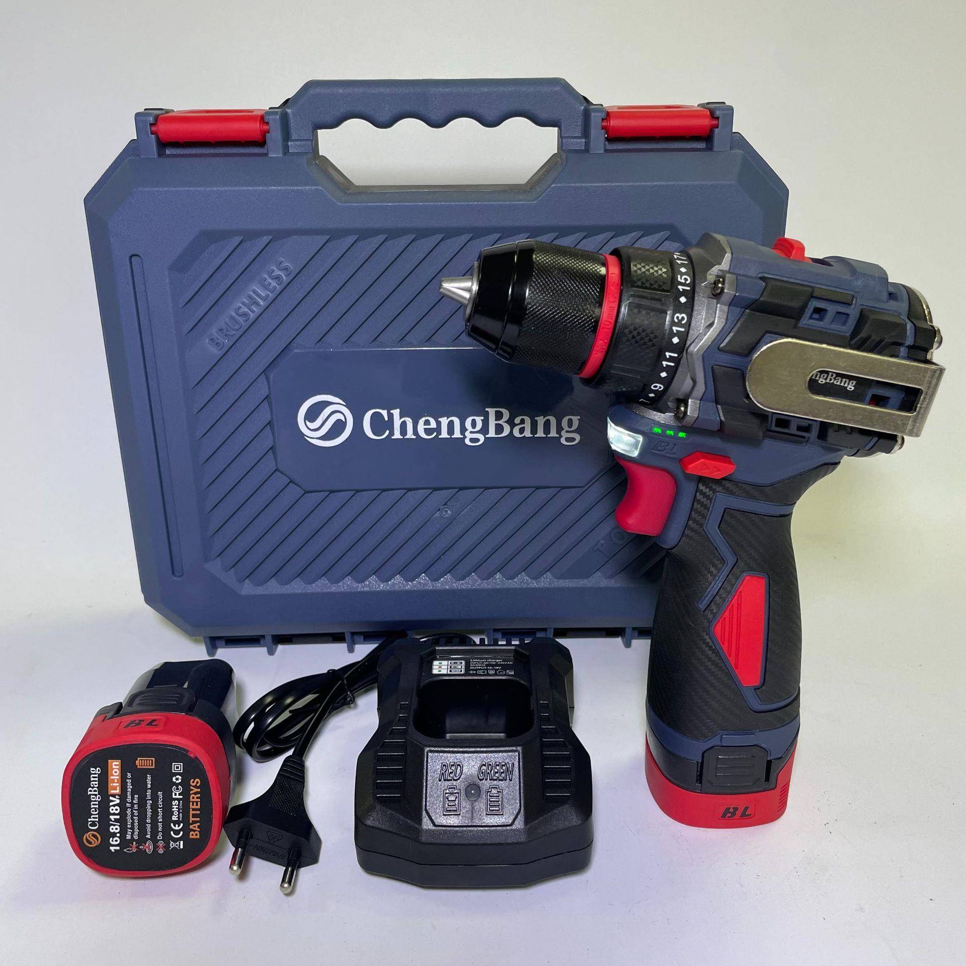 外贸CB系列锂电无刷手电钻2406Z3+16V(敲击)