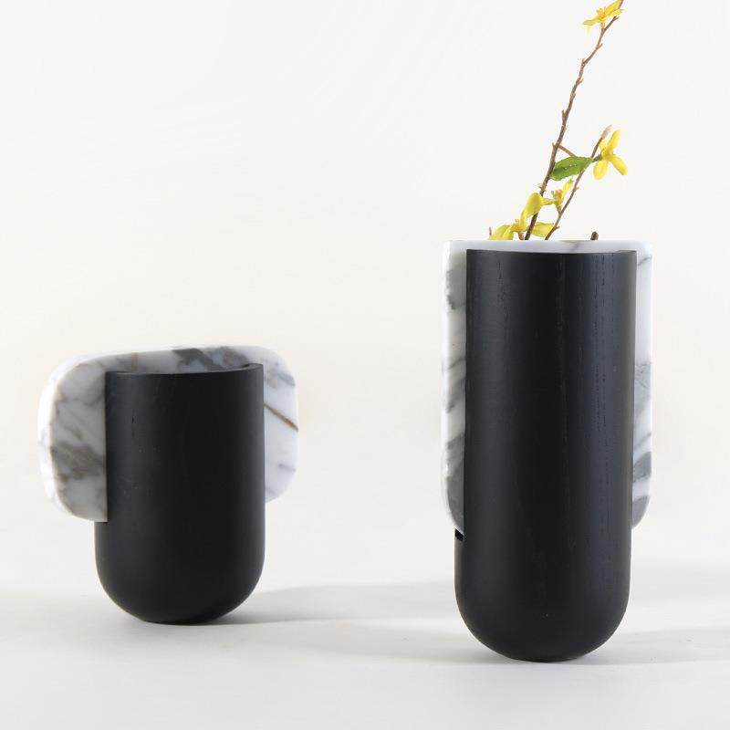 现代田园风创意黑色木质插干花花瓶样板房软装装饰品花器摆件,畜牧/养殖物资,畜牧/养殖器械,淘宝优惠券,粉丝福利购,淘宝优惠卷