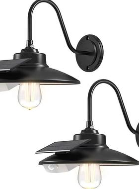 太阳能壁灯户外防水led景观别墅装饰家用照明室外复古庭院灯