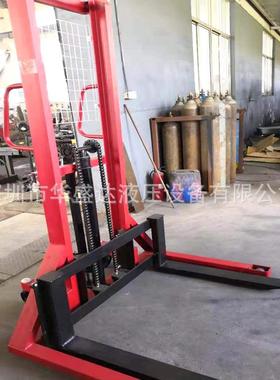 1吨1.6米宽支腿手动堆高车液压垛车电动升高叉车