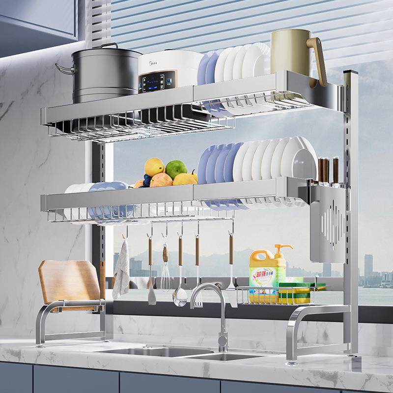 厨房用具水槽置物架可伸缩家用台面放碗架不锈钢沥水篮碗碟收纳架,畜牧/养殖物资,畜牧/养殖器械,淘宝优惠券,粉丝福利购,淘宝优惠卷