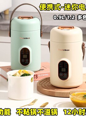 便携式旅行电煮锅迷你小型电饭煲电炖锅煮粥煲汤神器家用多功能