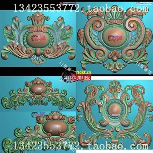 2精雕图浮雕电脑雕刻欧式洋花 洋花石雕图 石雕建材花 柱花精雕图