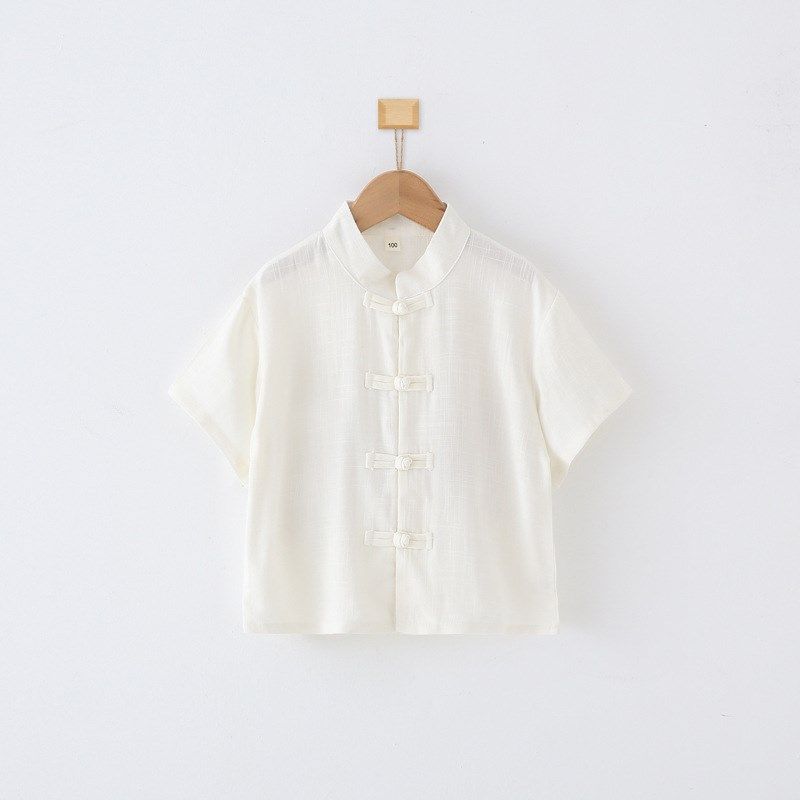 儿童唐装男童纯色棉麻立领衬衫短袖白衬衣宝宝复古装长袖表演服新,童装/婴儿装/亲子装,唐装,淘宝优惠券,粉丝福利购,淘宝优惠卷