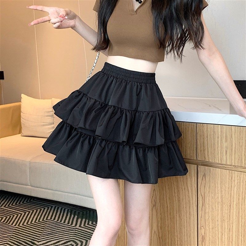 女童短裙2024新款黑色蛋糕裙儿童半身裙夏季高腰洋气女孩裙子时髦,童装/婴儿装/亲子装,半身裙,淘宝优惠券,粉丝福利购,淘宝优惠卷