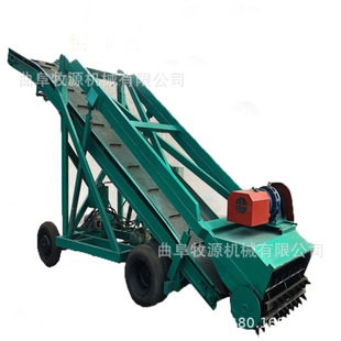 无为县青储草料取草机 自动升降高空取料机视频 可以移动