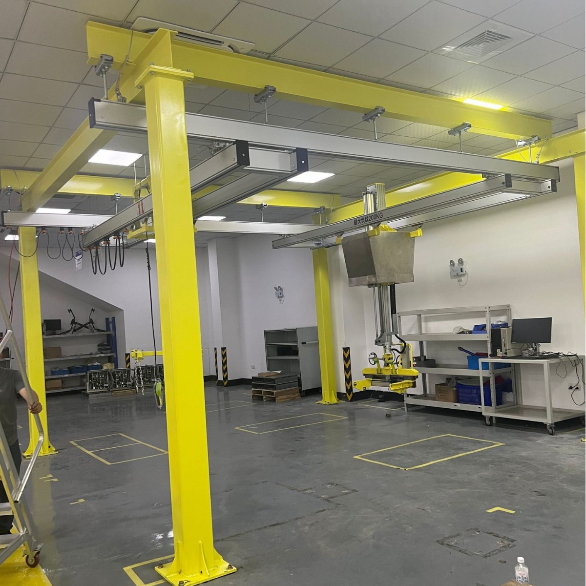 厂家供应KBK铝合金轨道柔性吊机0.5-2T组合式起重机轻小型行吊