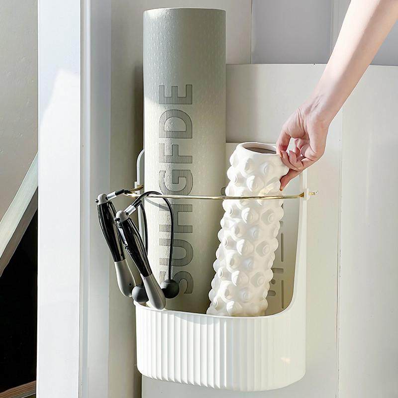 瑜伽垫收纳筒家用健身器材泡沫轴置物架运动器械羽毛球整理筐篮子,收纳整理,运动器材收纳用具,淘宝优惠券,粉丝福利购,淘宝优惠卷