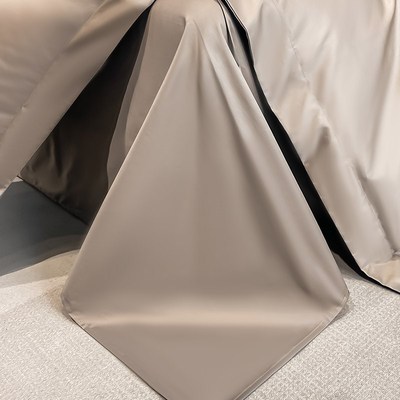 可定制全棉纯色单独床单一条轻奢风100S长绒棉R简约单双人宿舍床