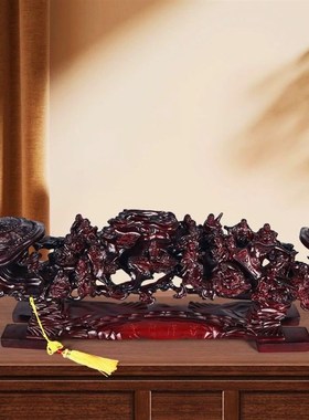 十八罗汉中式进门玄关摆件如意高档客厅家居O办公室乔迁开业礼品