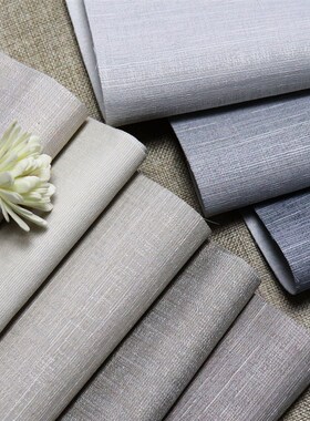 高精密墙布竖条纹特种纱线 线现代简约风G轻奢奶油灰色全屋新款无