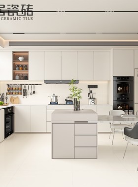 天鹅绒柔光超白胚奶油白色微水泥瓷砖C 厨房卫生间墙面地砖400*80