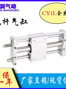 无杆气缸低重心导轨型CY1L10/15/25L R-50-100-150-200-300/500AL