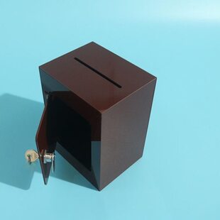 高透明小号只进不出存钱罐/储蓄罐/只进不取盒/亚克力箱/零钱罐箱