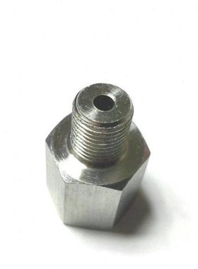 不锈钢变换接头 内螺纹m14x1.5 外螺纹m10x1 总长29mm 压力25mpa