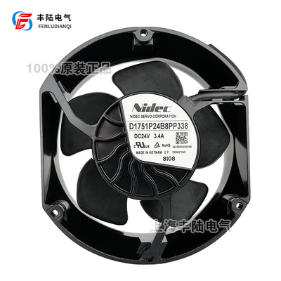 D1751P24B8PP338日本全新nidec DC24V 3.4A ABB变频器散热风扇