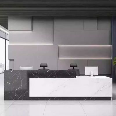 公司前台接待台烤漆创意吧台酒店培训机构迎宾服务收银台办公桌子