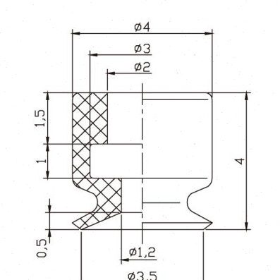 真空吸盘KFG-3.5-S气动元件硅胶吸嘴工业五金配件大洋自动欧喜恩