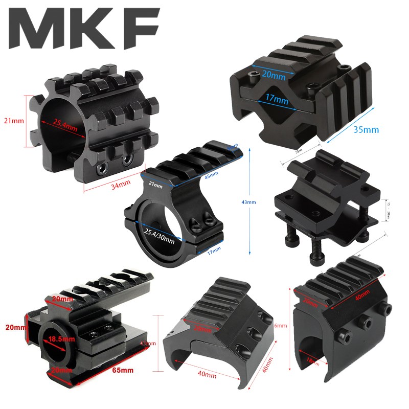 14Mm-27Mm金属圆管夹激E光手电筒夹21mm轨道管夹