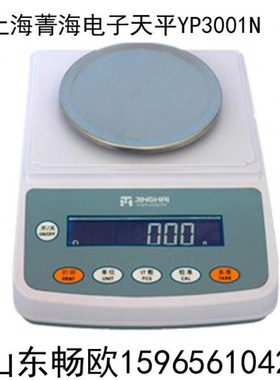 电子天平（应变式）YP3001N 上海精科 3000g/100mg恒平