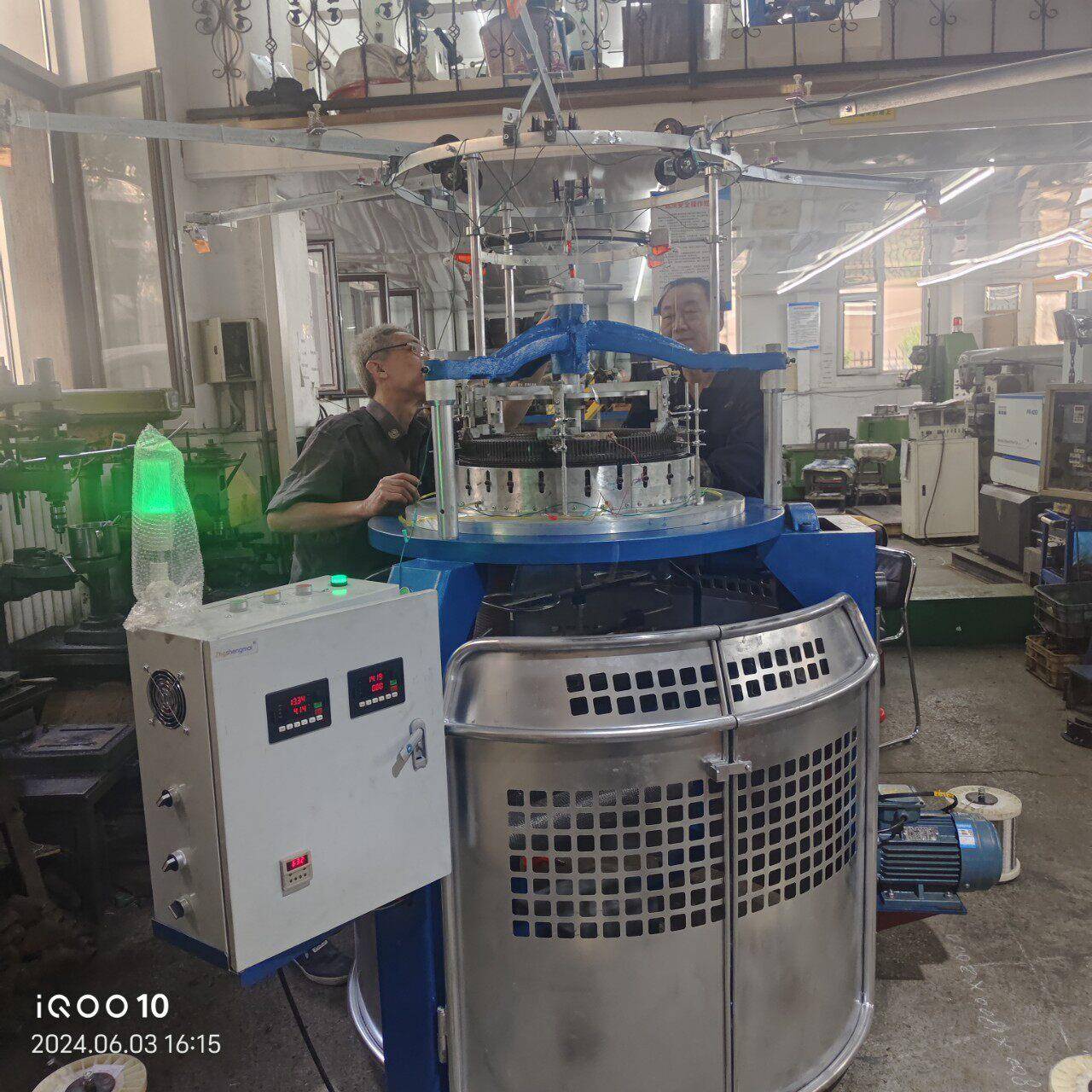 现货全自动气液过滤网针织机厂家直供