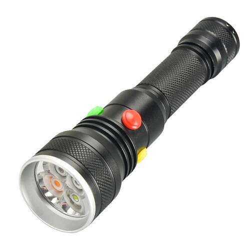品胜MSL4720-4红绿红黄白三色四色铁路信号灯4种颜色信号手电筒