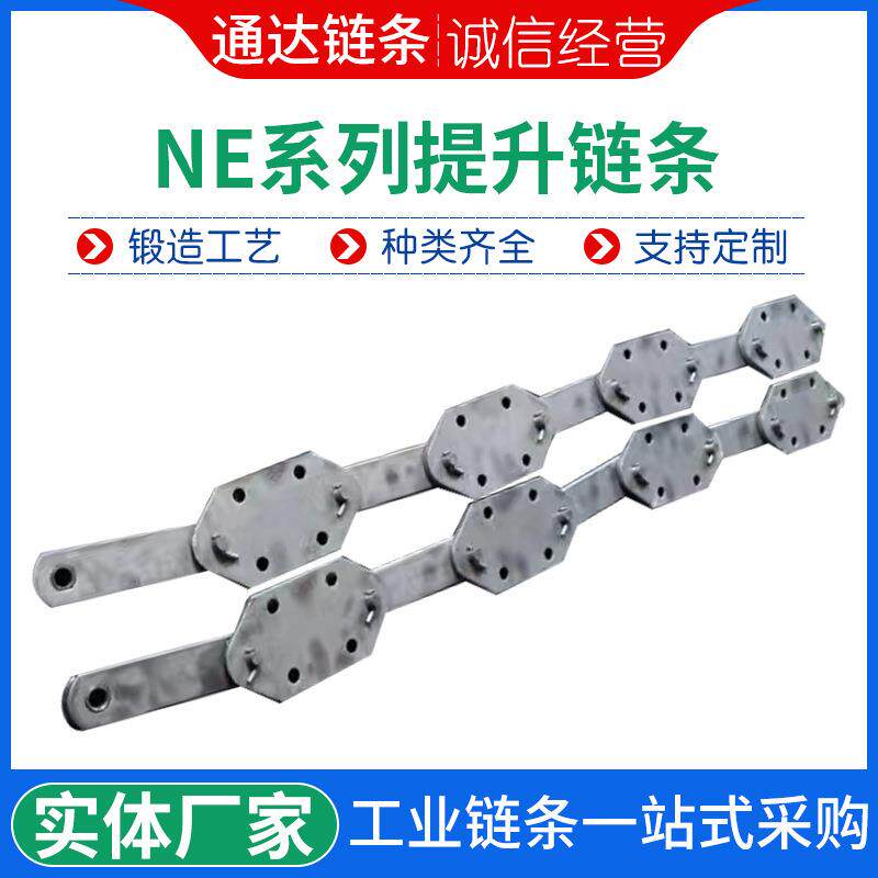 NE系列提升机链条单排双排链条加工件不锈钢提升机链条